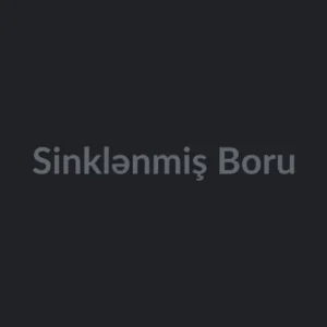 Sinklənmiş Boru